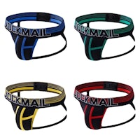 four different types of underwear with the word rockmail on them